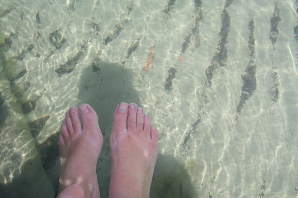 feet in lake