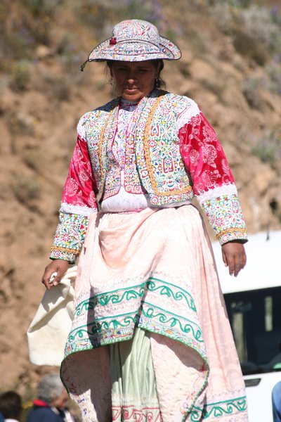 traditional costume of the Colca people