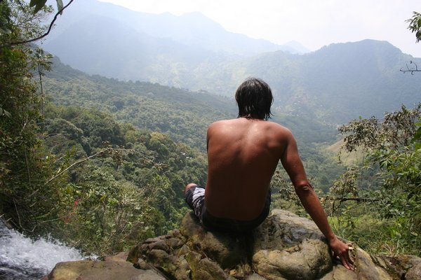 the most beautful spot: thoughtful view over Pance natural reserve