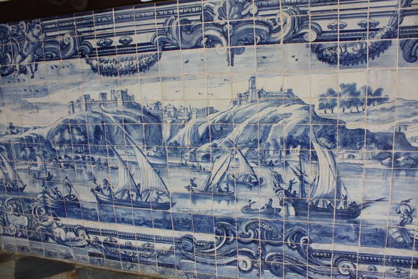 Portugese tiles in the monastery