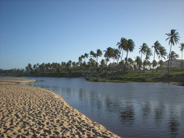 a river running into the sea