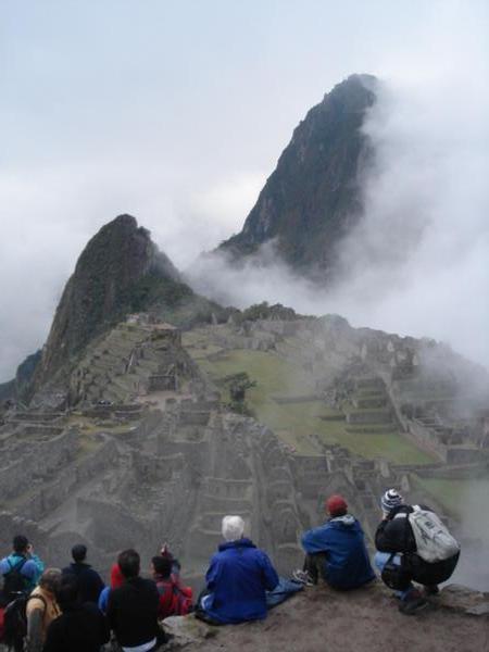 First view of Macchu Picchu