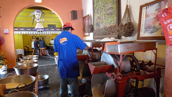 chocolate factory, Oaxaca