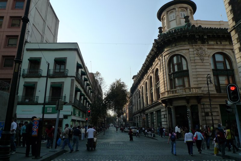typical street in Mexico City