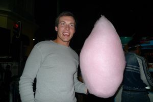 Luke with candy floss