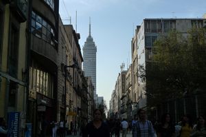 main pedestrian street in Mexico City