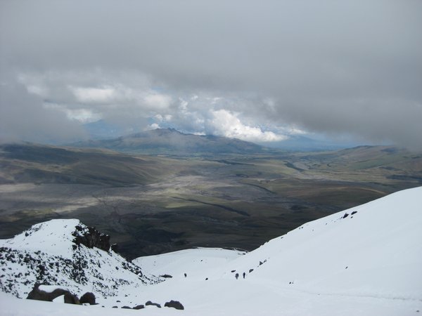 views from Cotopaxi refuge