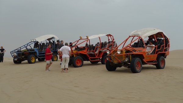 dune buggies lined up