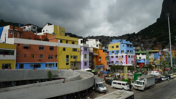 the front of the favela