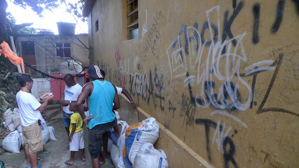 people in the favela