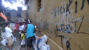people in the favela