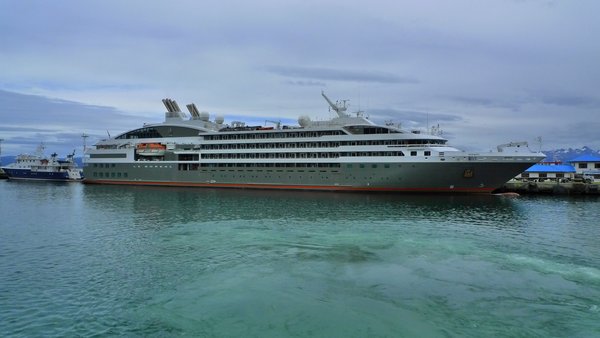 cruise liner to the Antarctic