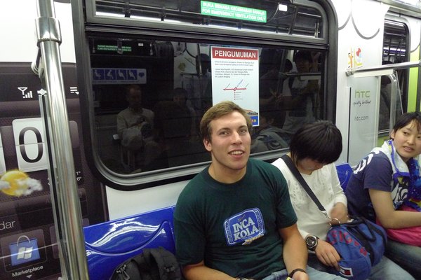Luke on the metro