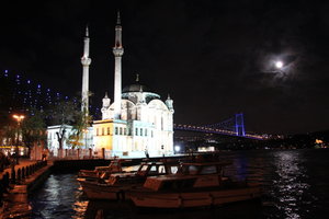 Ortakoy Mosque and Bosphore Bridge
