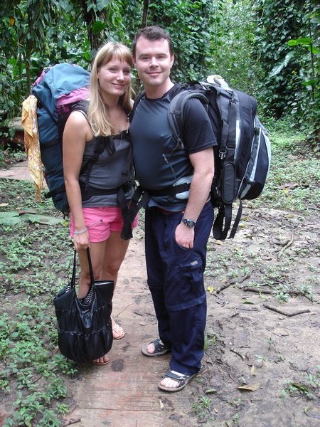 Gabriela and me at the Palenque jungle camp