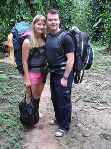 Gabriela and me at the Palenque jungle camp