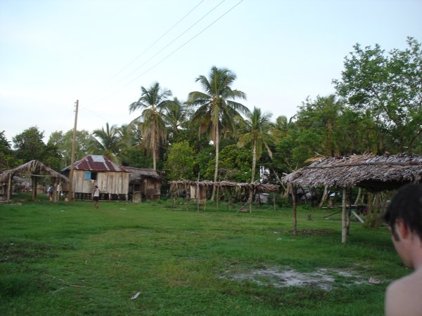 Garifuna village on way to beach