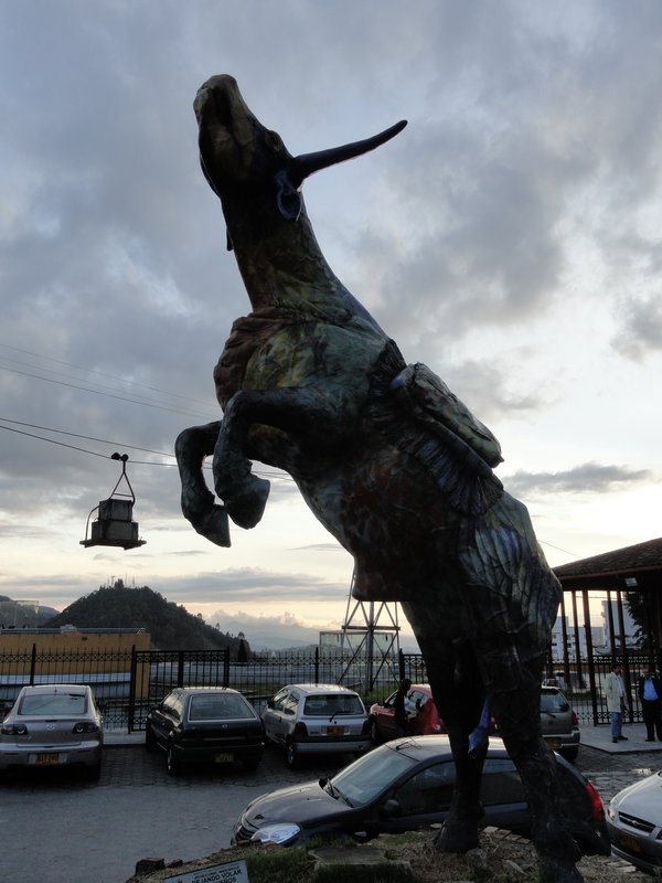 One of many sculptures in Manizales