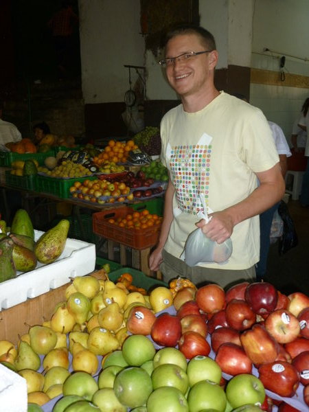 Brett at the Fruit Market