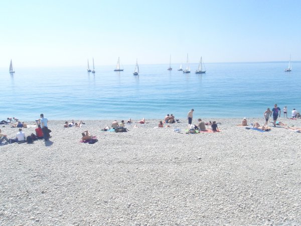 Beach in Nice.