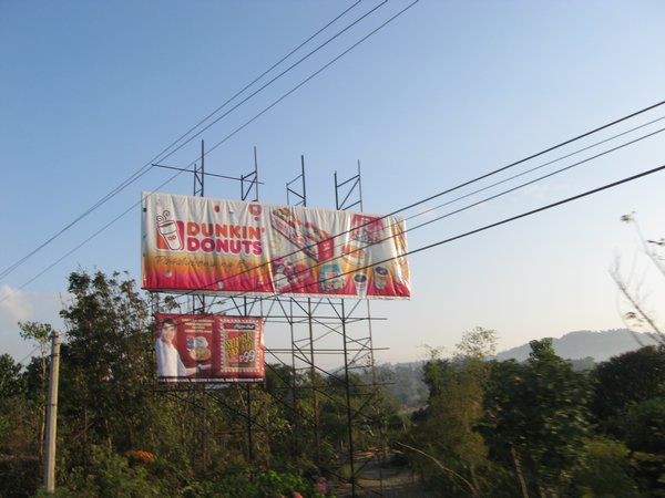 dunkin donuts billboard