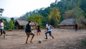 Football with locals