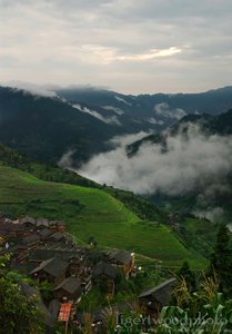 Dragon's backbone rice terraces