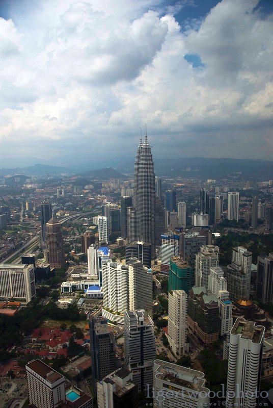 Petronas Towers and the city beyond