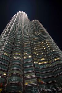 Petronas Towers by night.