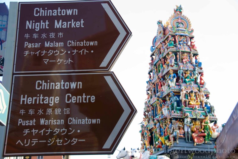 Chinatown and a Hindu Temple