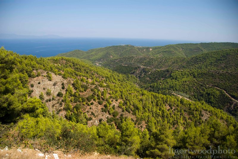 dramatic mountain landscape of Evia