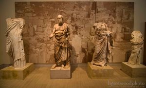 statues found around and in ancient Delphi
