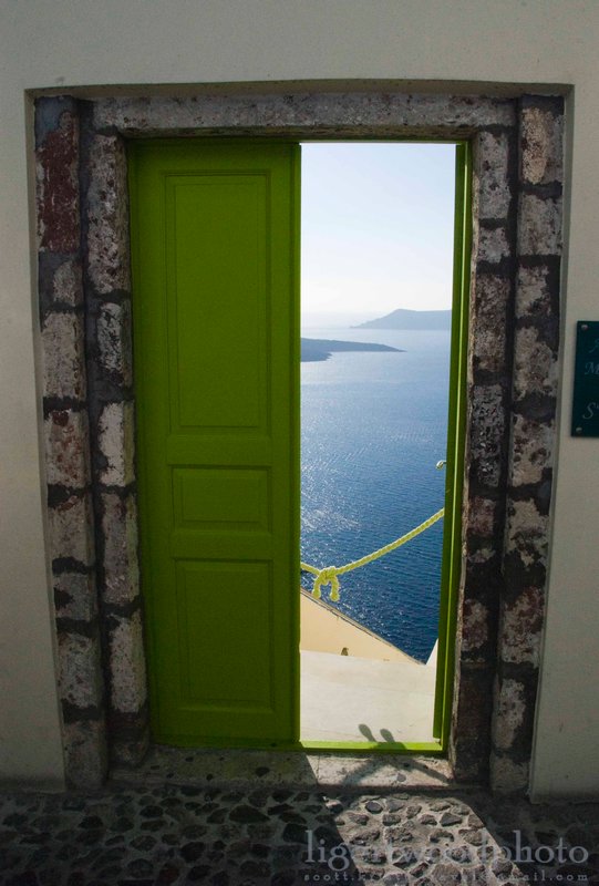 Door with view