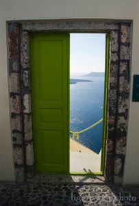 Door with view