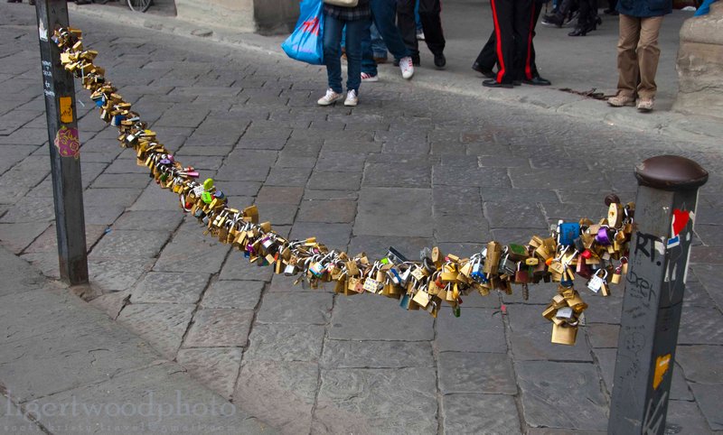 Romantic locks, Florence