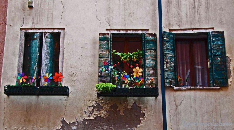 Typical Venetian window-sills