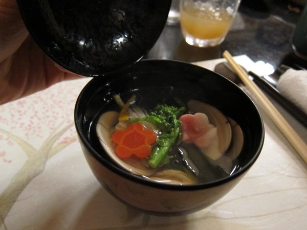 fresh clam soup