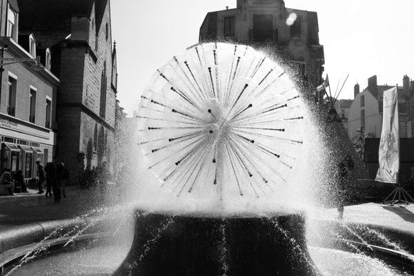 water feature in town square