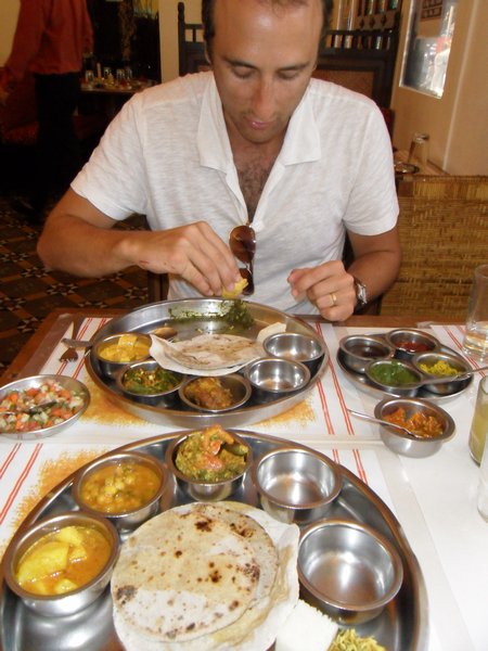 Vegetarian Thali Lunch