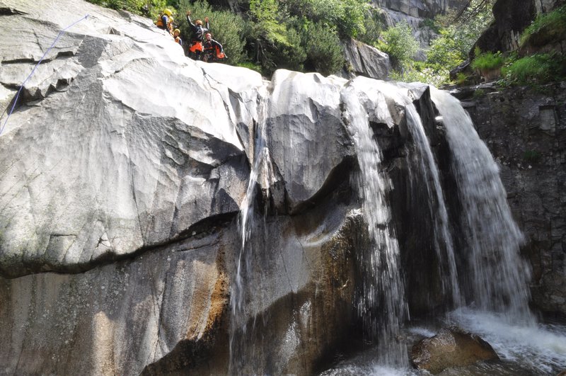 Fun waterfalls and rock slide!