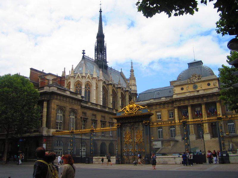 Sainte-Chapelle and the golden Royal Palace Gateway