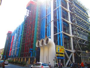 Centre Pompidou built inside out