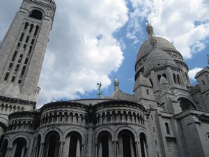 Sacré-Cœur towers over the city