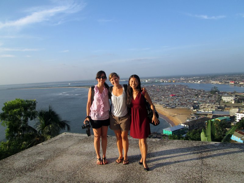Lauren, Jess and I in awe of the views from up here