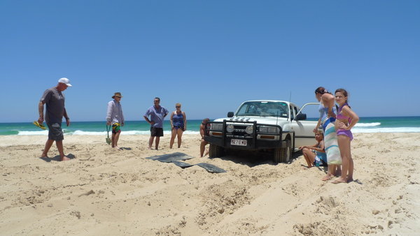 Straddy on 4wd... our 4x4 wasn't working really good!