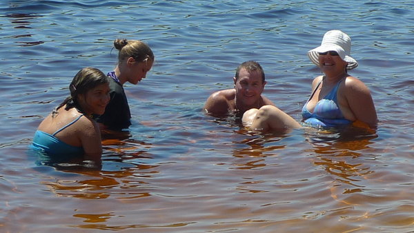 Straddy - Brown lake, with a really nice family