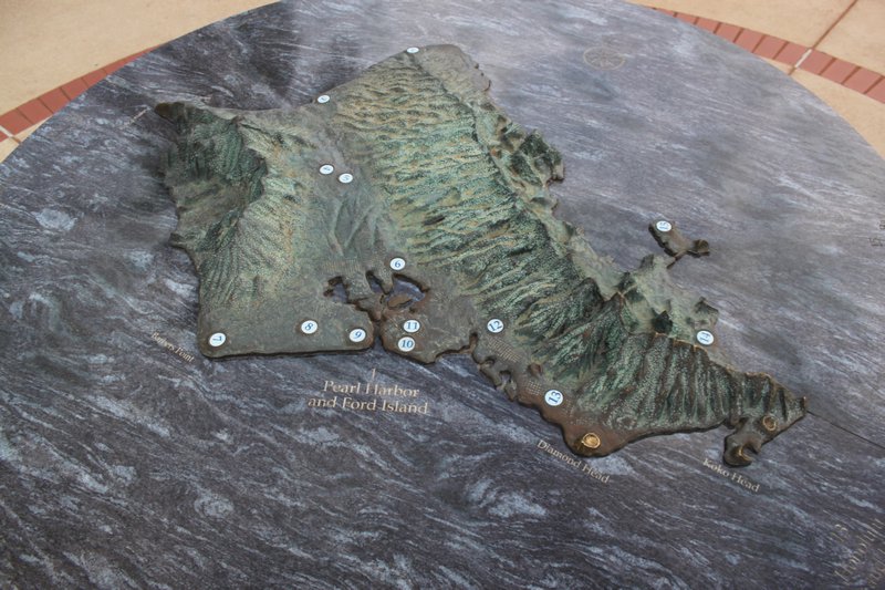 Landkarte Oahu
