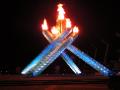Olympic Flame by night