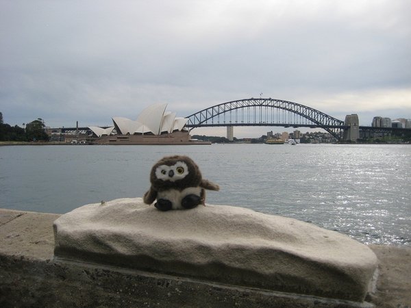 Hooty, Opera House and Sydney Bridge