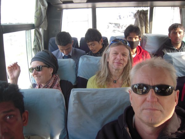 a bus in nepal